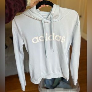 Adidas Hoodie Womens Size Medium Light Blue
